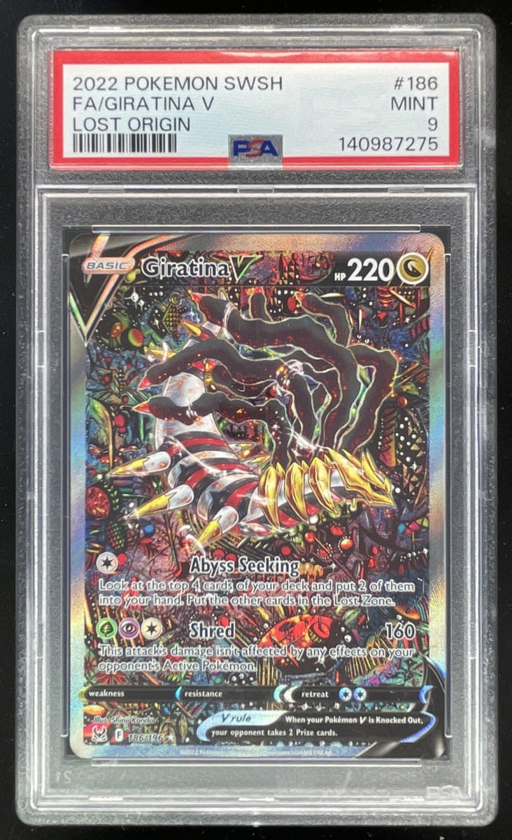 2022 Pokemon Sword & Shield Lost Origin #186/196 Giratina V PSA 9 Burbank Cards 2022 Pokemon Sword & Shield Lost Origin #186/196 Giratina V PSA 9 Burbank Cards