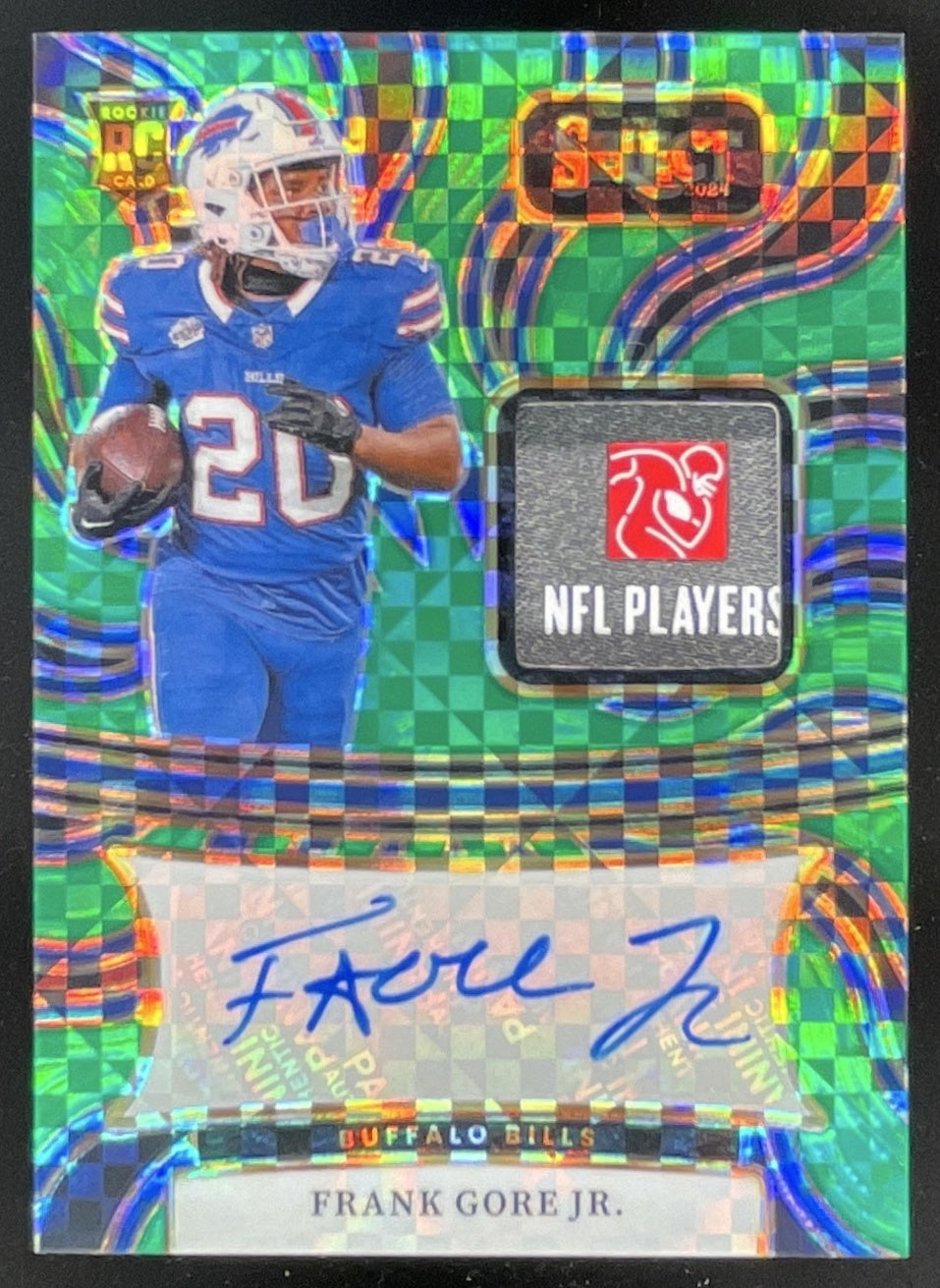 2024 Select Rookie Memorabilia Green Prizm #RSM-FGJ Frank Gore Jr