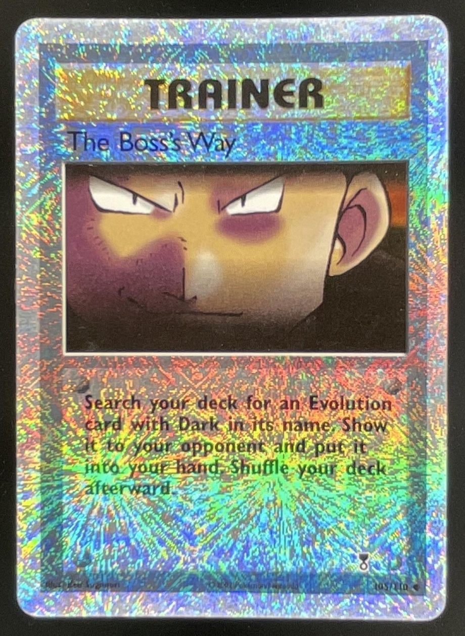 2002 Pokemon Legendary Collection Reverse Holo #105/110 The Boss's