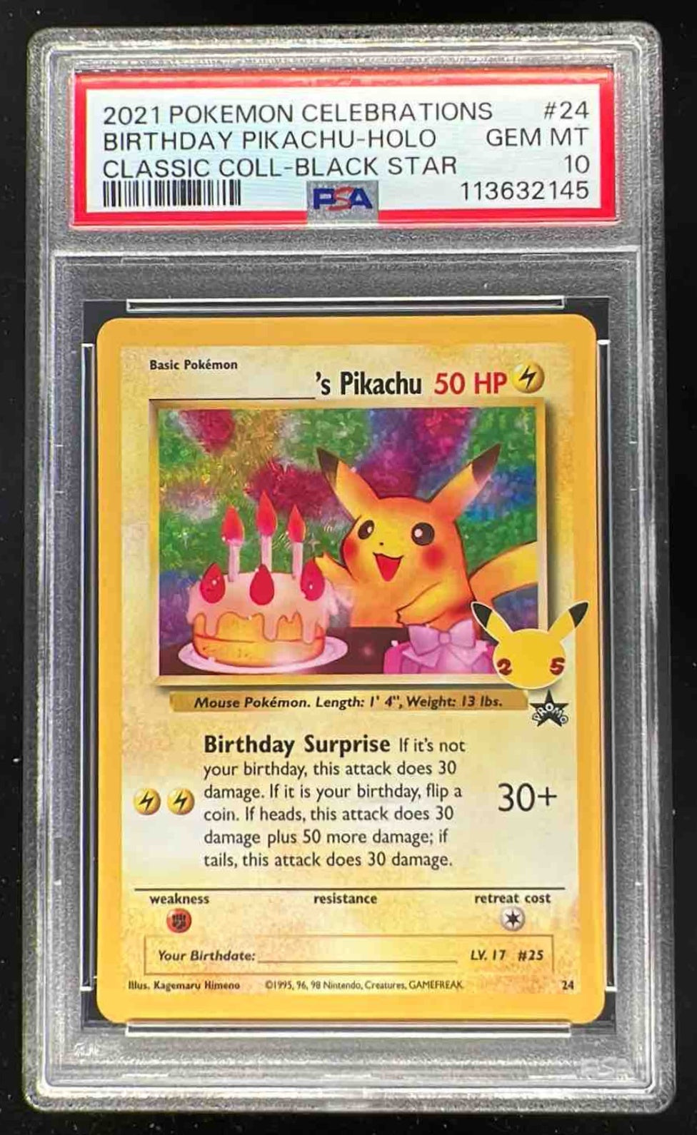 2021 Pokemon Sword & Shield Celebrations Classic Collection #24