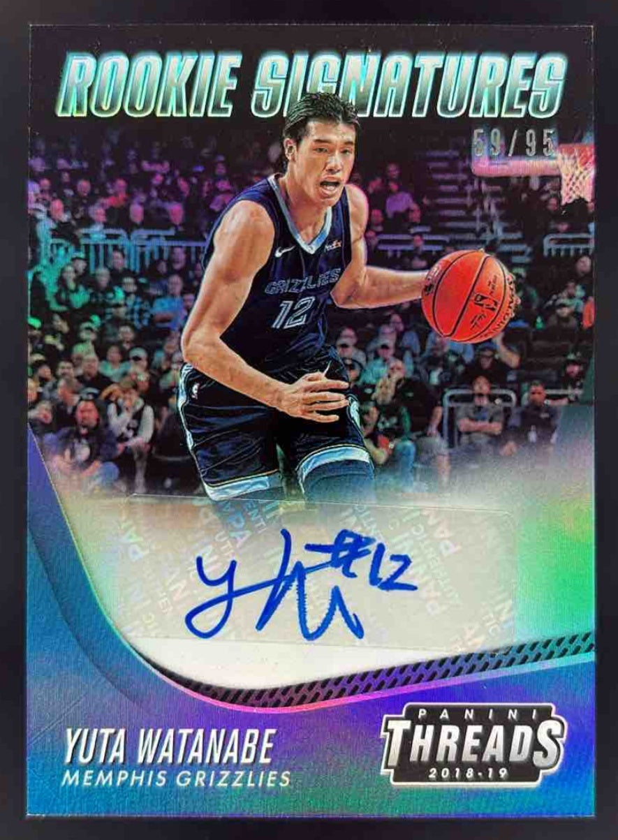 2018-19 Panini Threads Rookie Signatures Premium #27 Yuta Watanabe