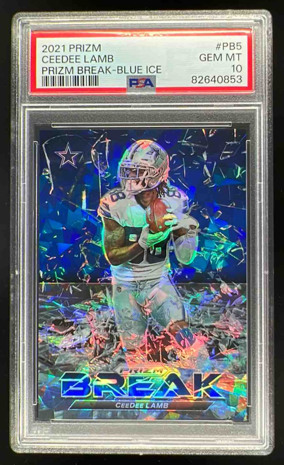2021 Panini Prizm Prizm Break Prizms Blue Ice #PB-5 CeeDee