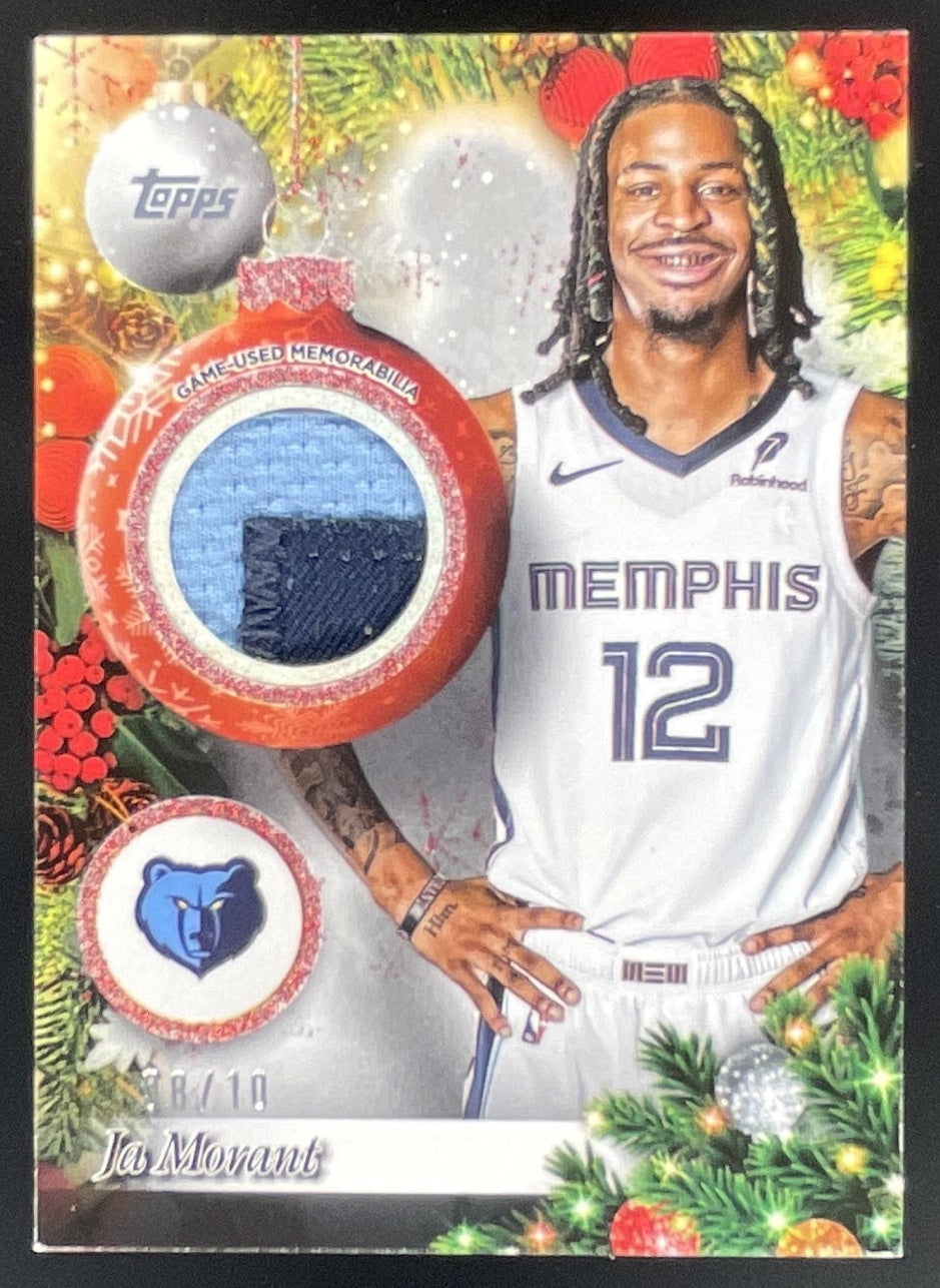 2025-26 Topps Holiday Player Relics Red Glitter Holiday #PR-JM Ja