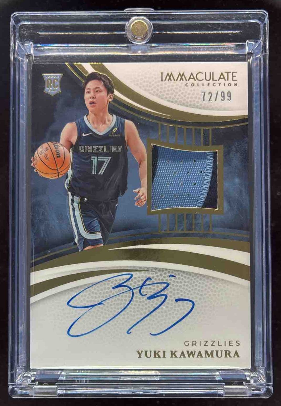 2024 Immaculate Collection Rookie Patch Autograph Yuki Kawamura RC