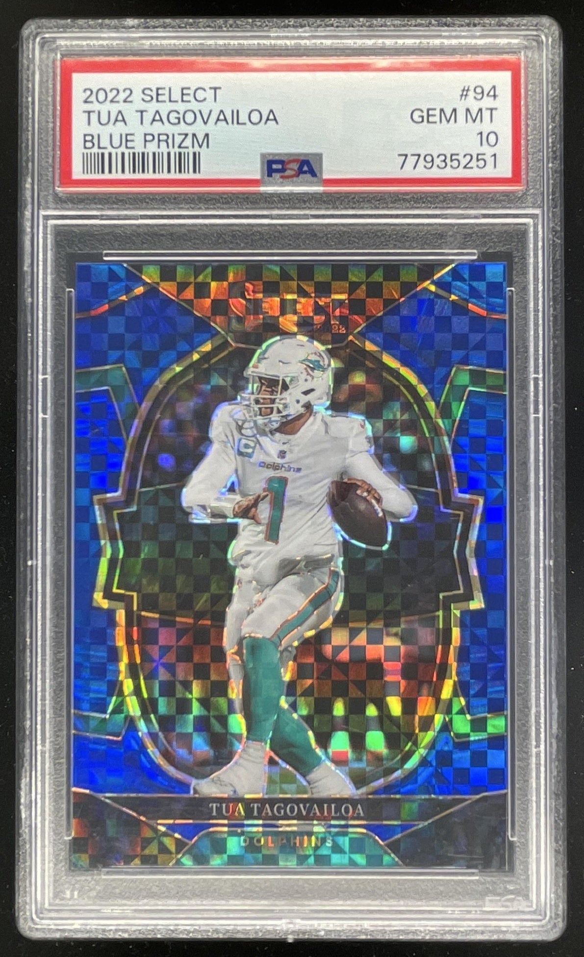 2022 Panini Select Blue Prizm #94 Tua Tagovailoa Concourse /199