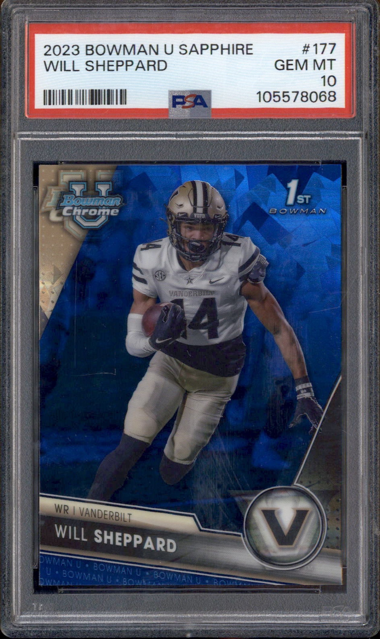 スポーツ選手 TOPPS Bowman Chrome 2023 Bowman University Chrome Sapphire Chrome #177 Will