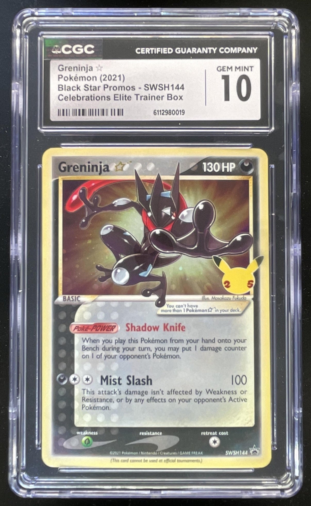 2021 Pokemon Sword & Shield Black Star Promos #SWSH144 Greninja