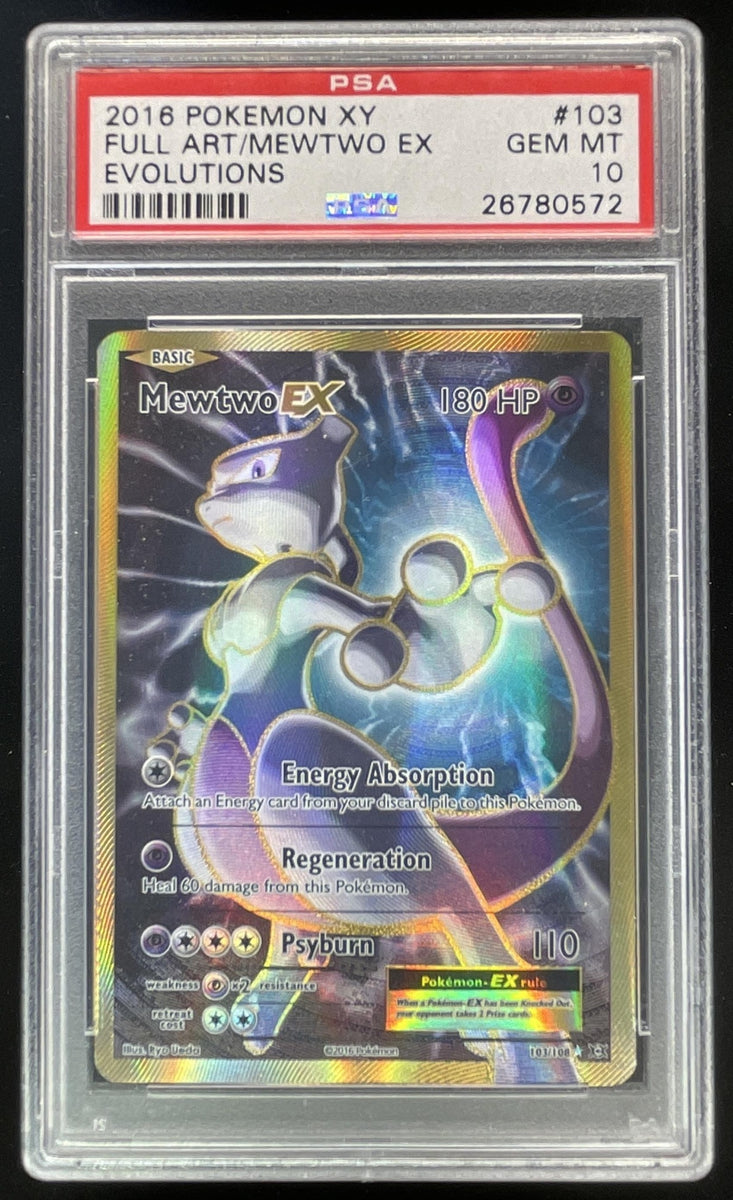 mewtwo 2016 pokemon card 2016 Pokemon XY Evolutions #103/108 Mewtwo PSA 10 – Burbank Cards