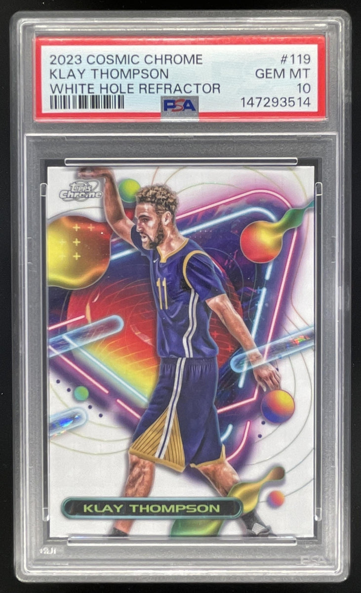 2023-24 Topps Cosmic Chrome White Hole Refractors #119 Klay 