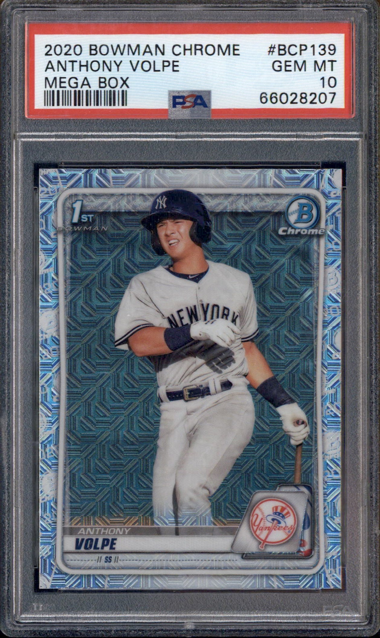 その他 2020 bowman anthony volpe auto psa10 PSA 10 ANTHONY VOLPE 1st 2020 Bowman Chrome Yankees Rookie