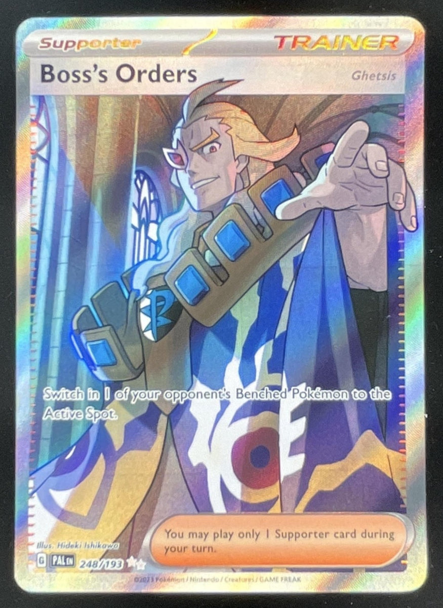 2023 Pokemon Paldea Evolved #248/193 Boss's Orders: Ghetsis Ultra Rare
