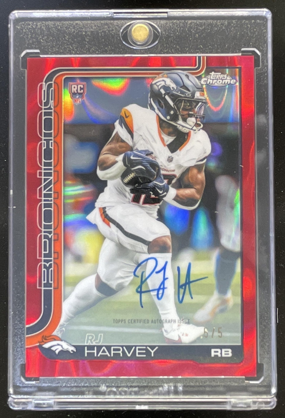 2025 Topps Chrome Rookie Red Lava Refractor #RA-RH RJ Harvey RC