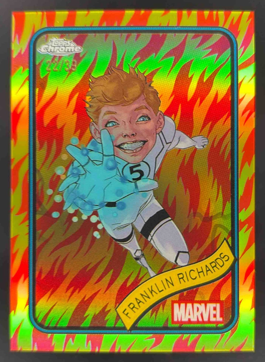 2025 Topps Chrome Marvel Human Torch Refractor #56 Franklin