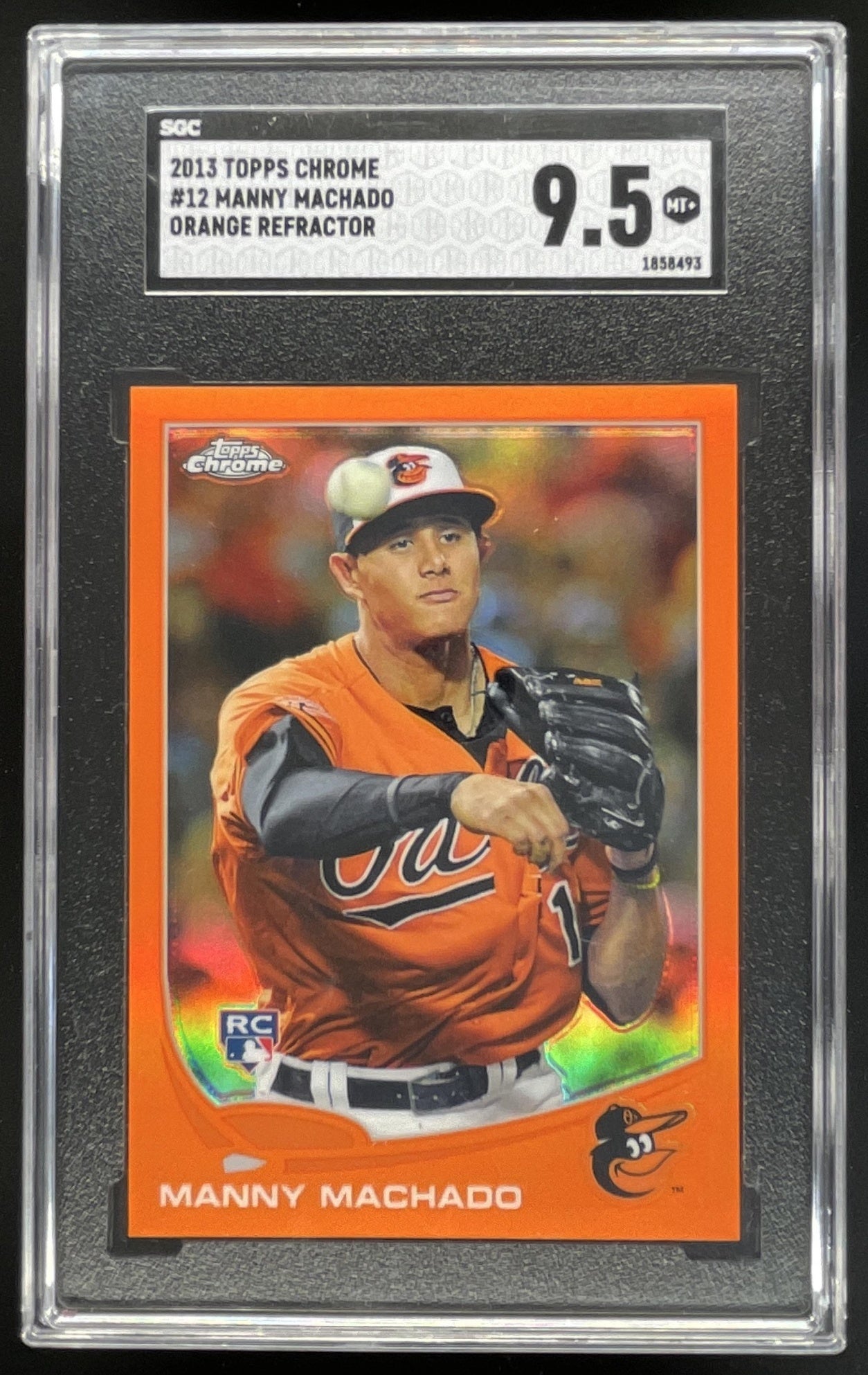 2013 Topps Chrome Orange Refractors #12 Manny Machado RC SGC 9.5