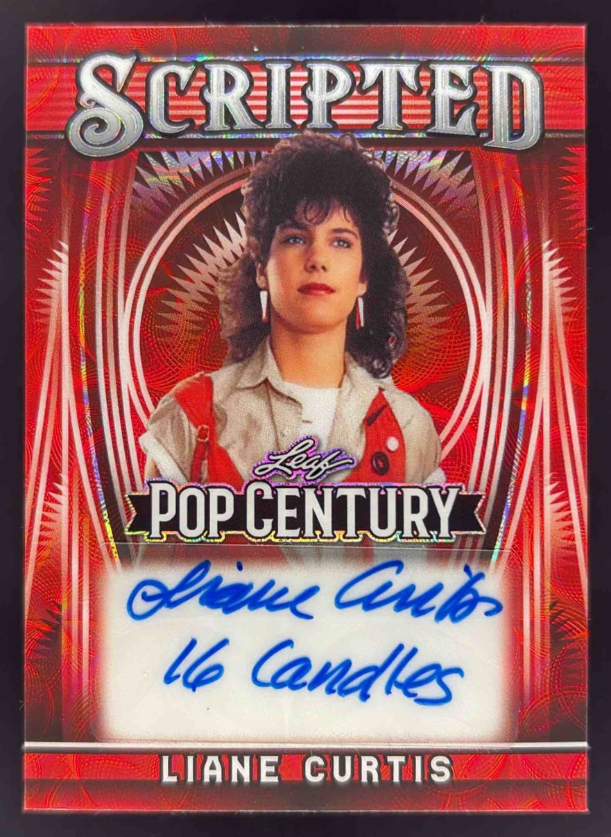 2025 Leaf Metal Pop Century Scripted Kaleidoscope Red #LC1 Liane