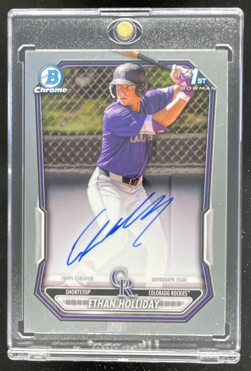2026 Bowman Chrome Autograph #CPA-EH Ethan Holliday RC Auto 