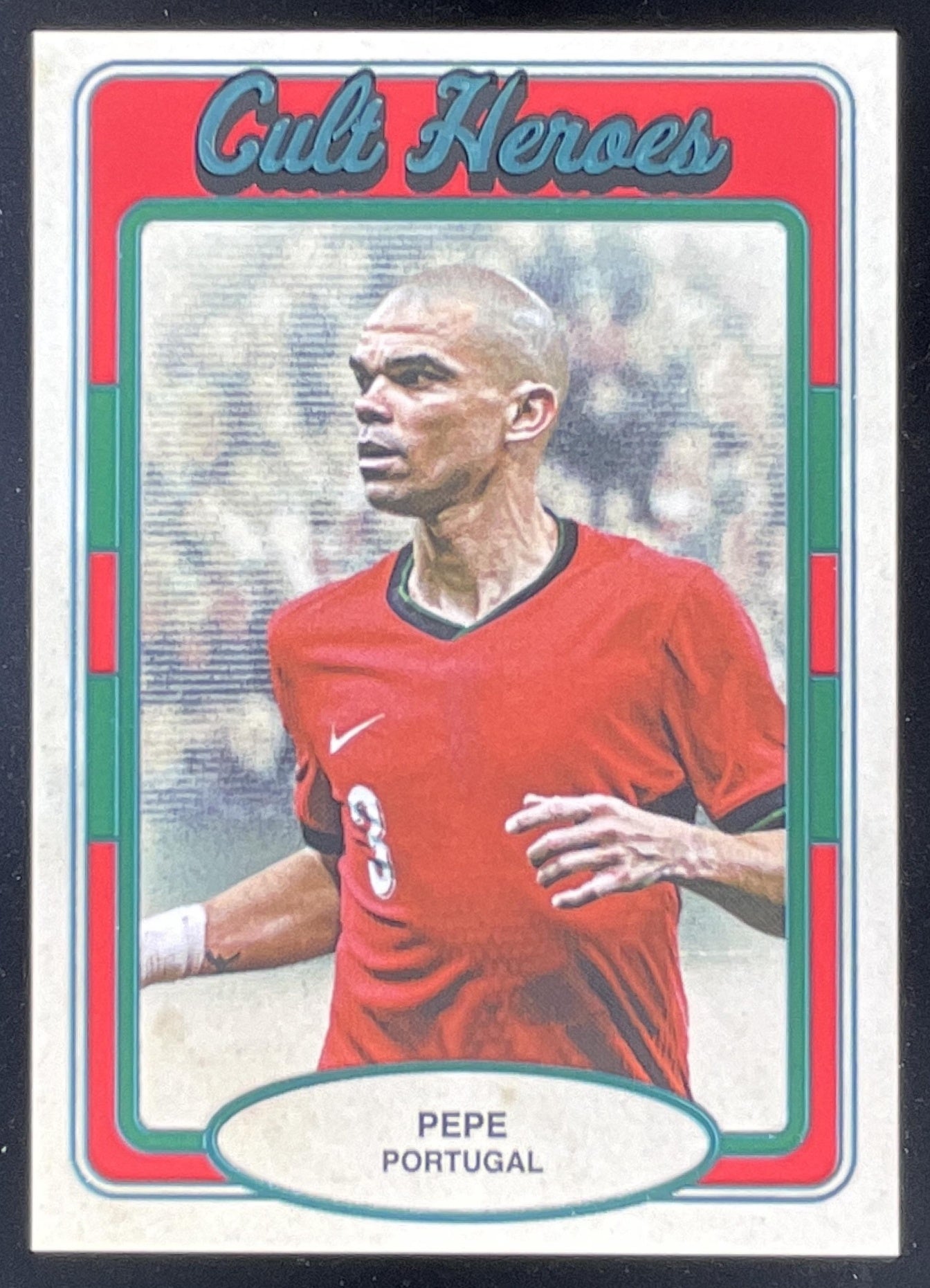 2025 Futera Unique World Football Cult Heroes Turquoise #CH91 Pepe