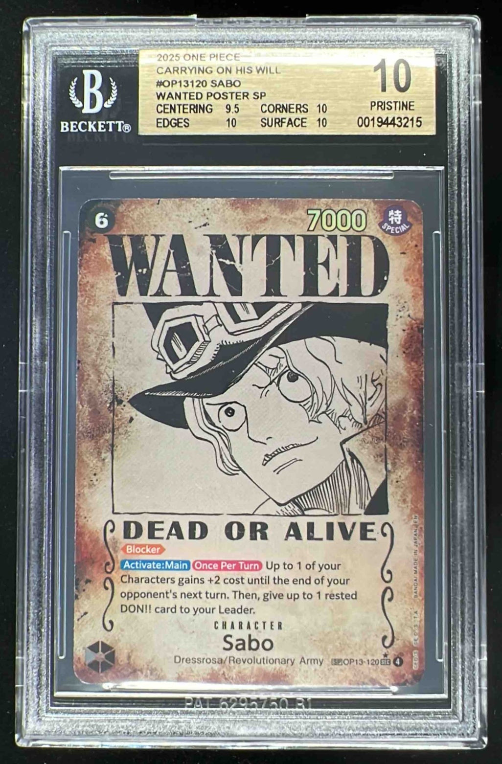 2025 One Piece Carrying on his Will Wanted Poster #OP13120 Sabo
