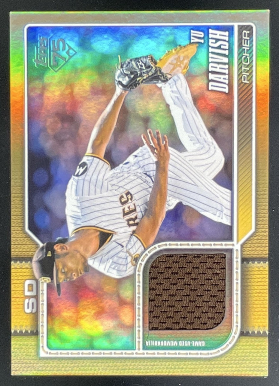 2026 Topps Series 1 Real One Relic Gold Foil #94 Yu Darvish /50