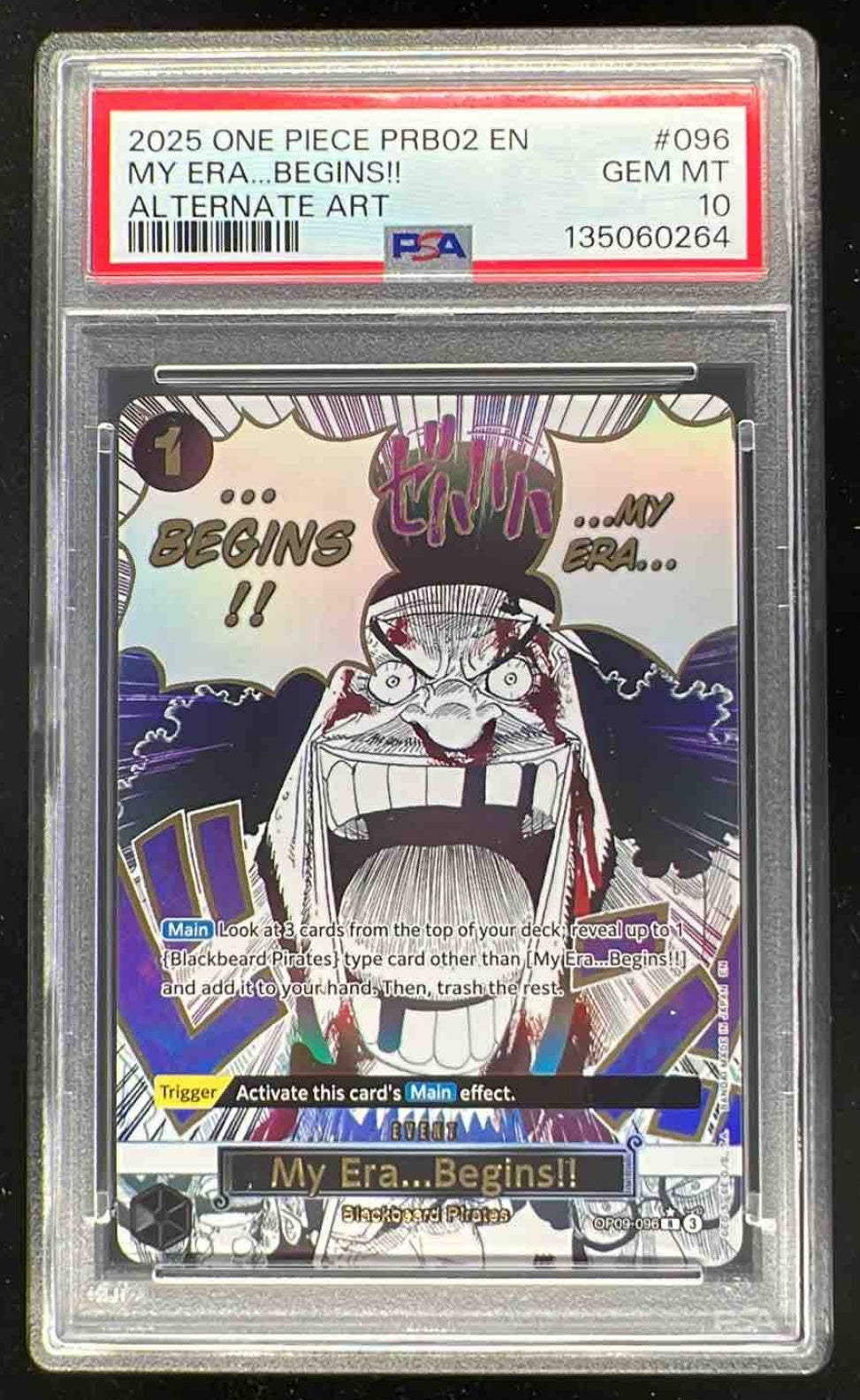 ワンピース カードゲーム PSA10 MY ERA...BEGINS!! ALTERNATE ART a16f6c5b-5181-46cf-a0d9-