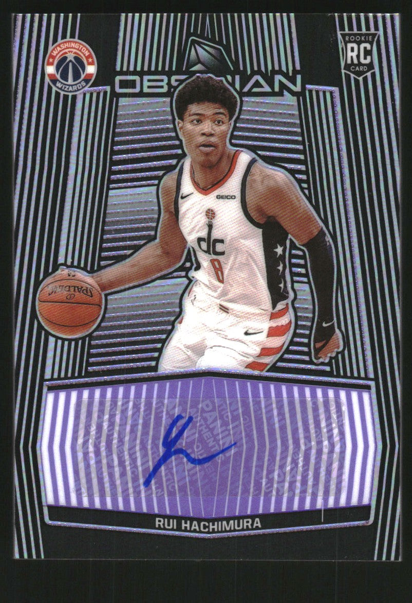 2019-20 Panini Obsidian Rookie Auto Electric Etch Purple Rui Hachimura ...