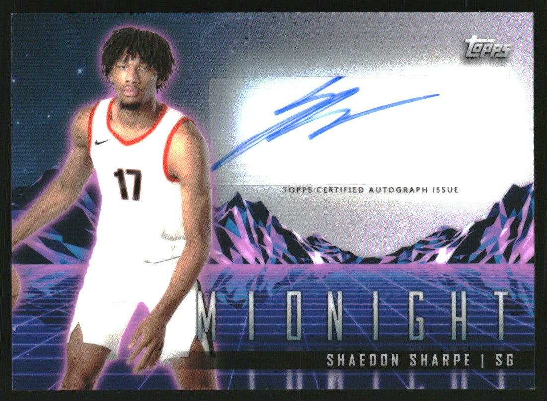 shaedon sharpe auto OPTIC GOLD PSA10