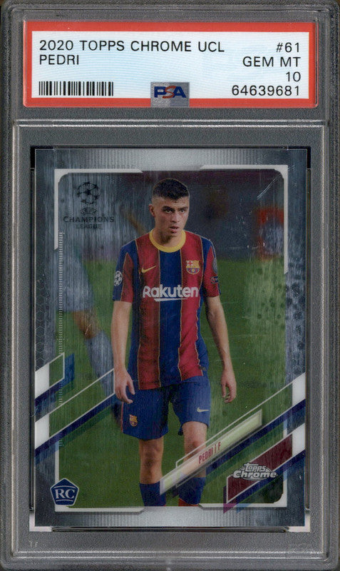 PSA 10 Topps Chrome Pedri RC