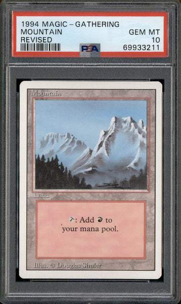 1994 Magic the Gathering Revised Mountain PSA 10 – Burbank Cards