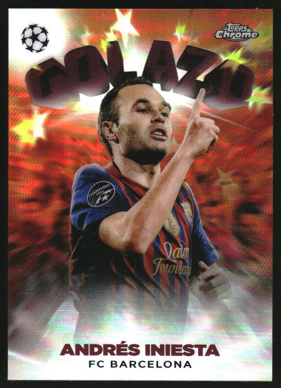 2022-23 Topps Chrome UEFA Club Competitions Golazo Orange Andres