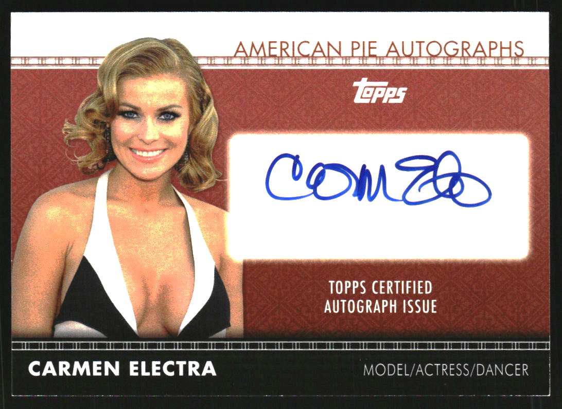 2011 Topps American Pie Autograph #APA20 Carmen Electra Auto