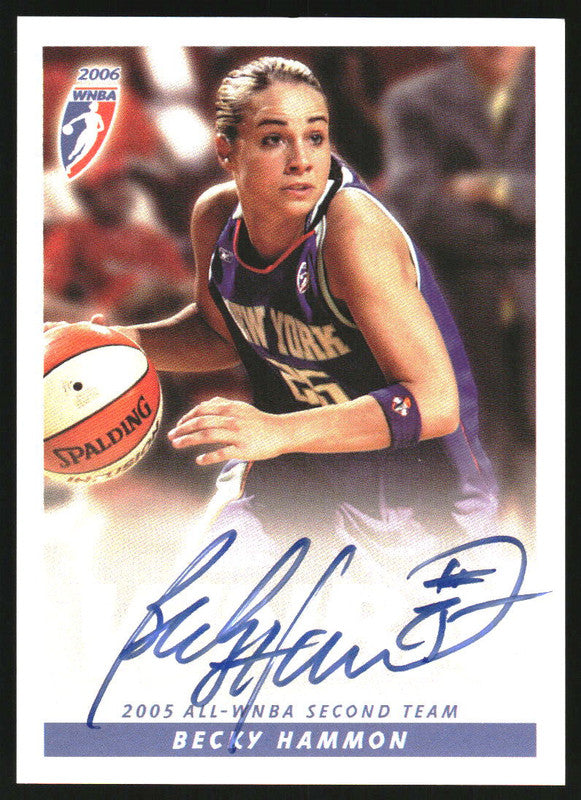 2006 WNBA Autographs Becky Hammon Auto – Burbank Cards