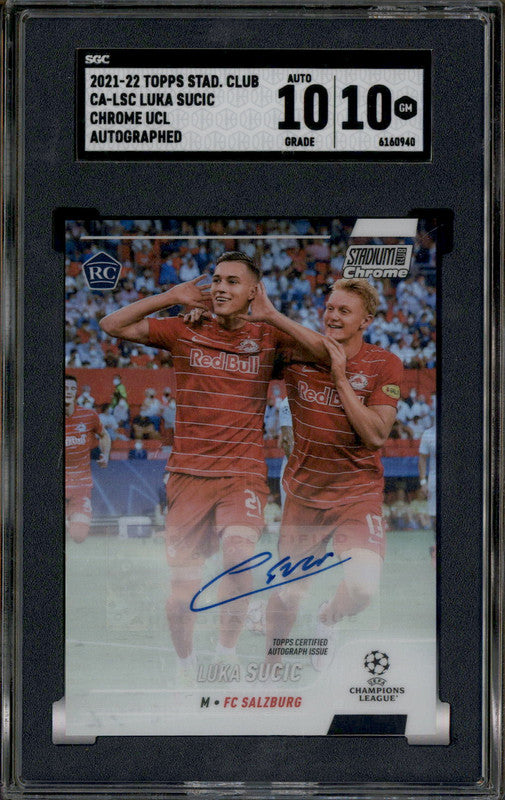 ルカ スシッチ スチッチ Topps Stadium Club  直筆サイン 2021 Stadium Club Chrome UCL Rookie Autograph Luka Sucic RC