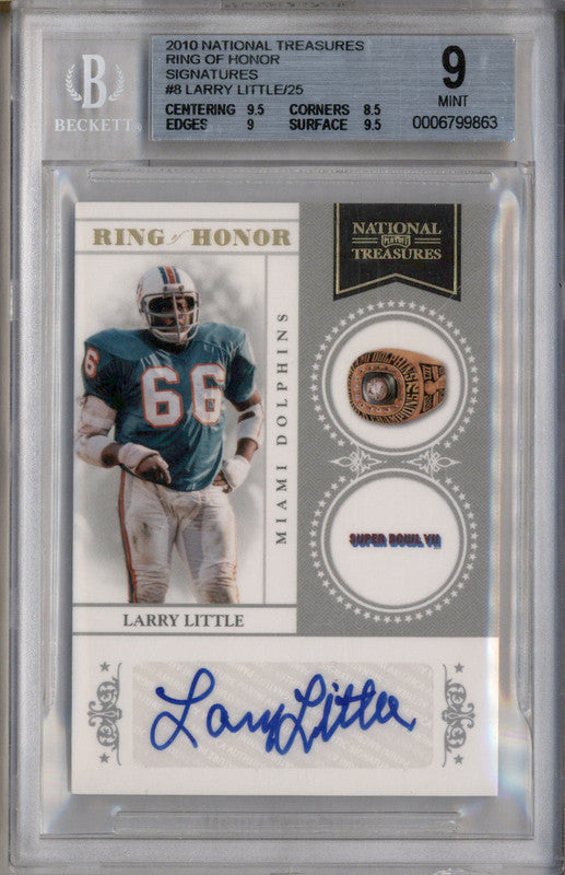 Larry Little Autograph sale #/25