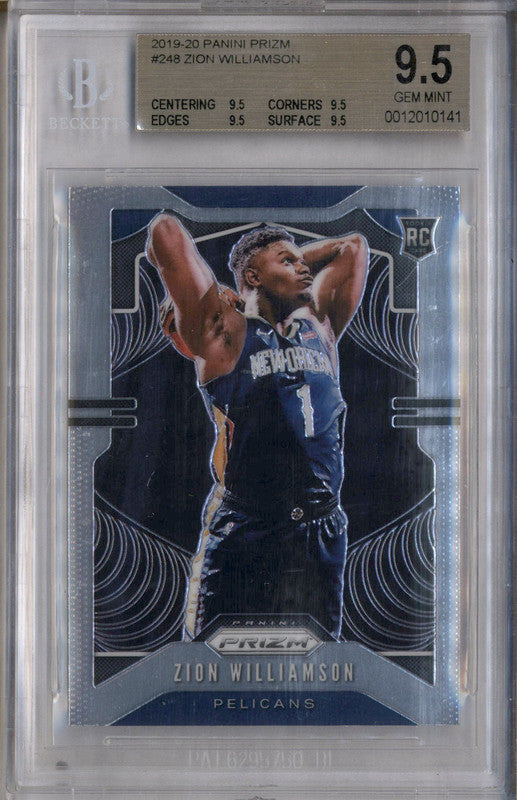 2019-20 PRIZM buy ZION WILLIAMSON RC BGS 9.5