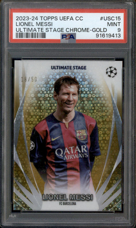 Newest Lionel Messi Topps PSA 9