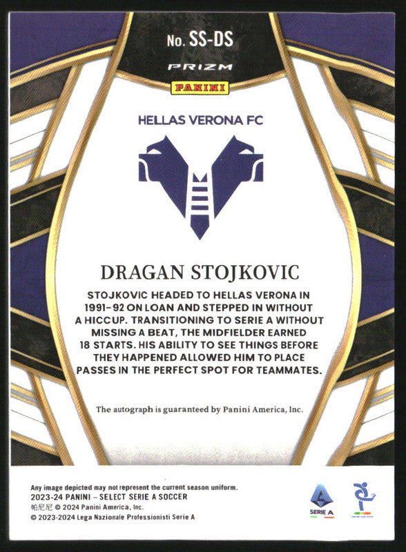 2023-24 Select Serie A Select Signatures Dragan Stojkovic