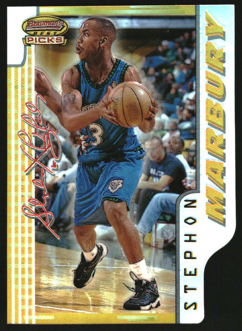 1996-97 Bowman's Best Picks Refractors #BP1 Stephon Marbury