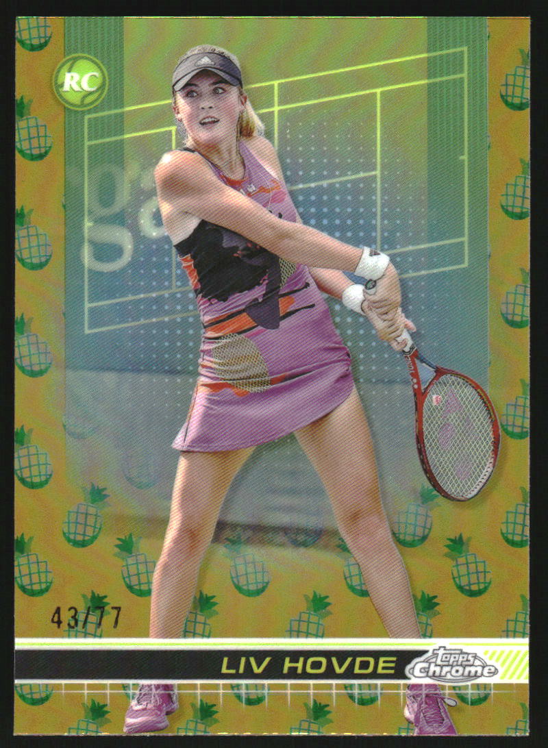2024 Topps Chrome Tennis Pineapple Refractors #164 Liv Hovde /77