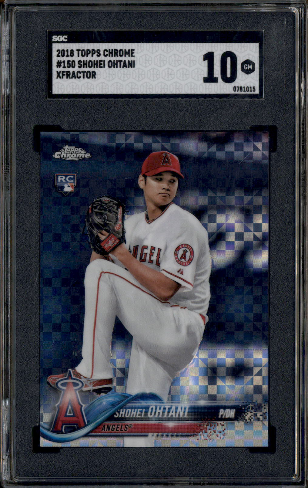 Topps chrome on sale Shohei ohtani sgc 10 RC