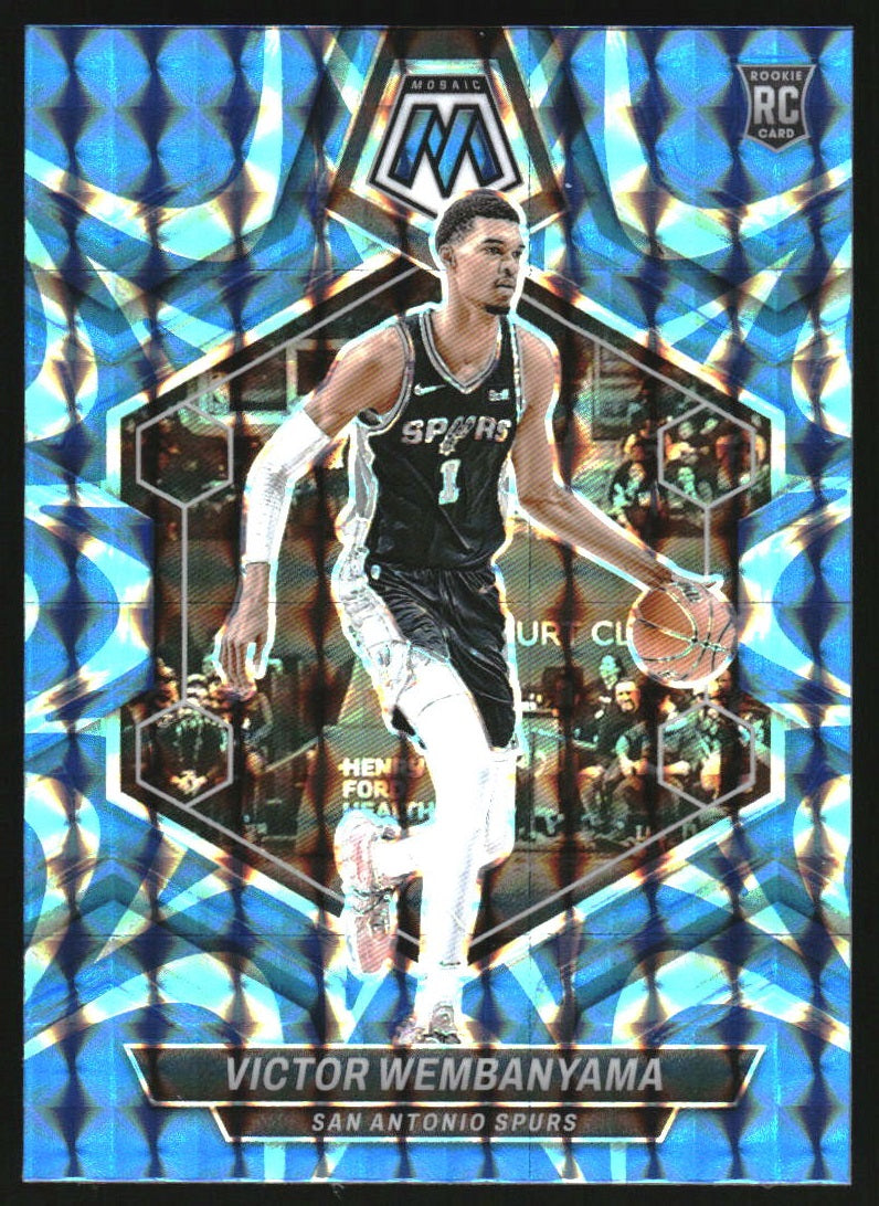 2023-24 Panini Mosaic Mosaic Reactive Blue #238 Victor