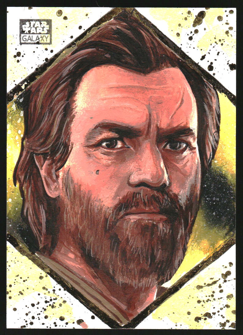 Star Wars Galaxy Chrome Sketch Card Shyla Lee Obi-Wan Kenobi 1/1