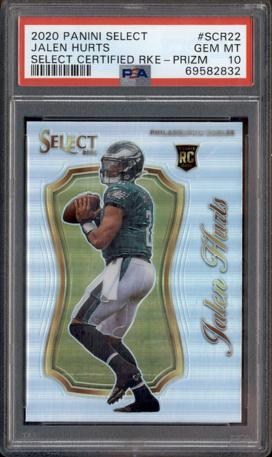 2020 Panini Select Jalen Hurts RC PSA fashion GEM MT 10