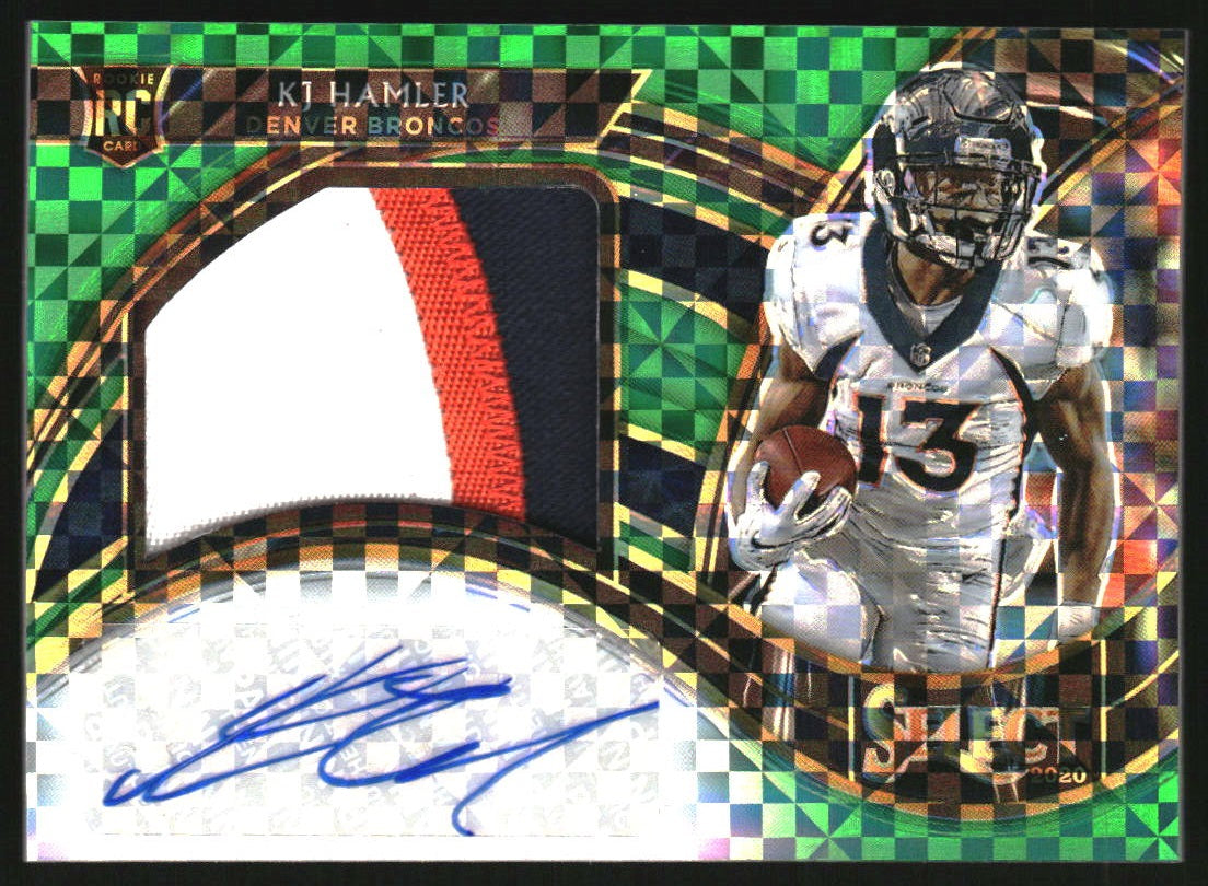 Helmet Kj Hamler Denver Broncos Jersey KJ Hamler Hyper Blue Prizm