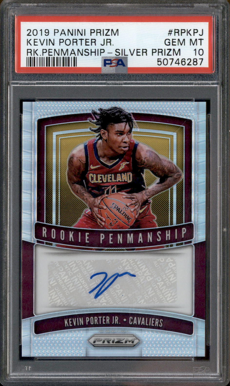 2019 Panini Prizm Rookie Penmanship Silver Kevin Porter Jr RC Auto PSA –  Burbank Cards