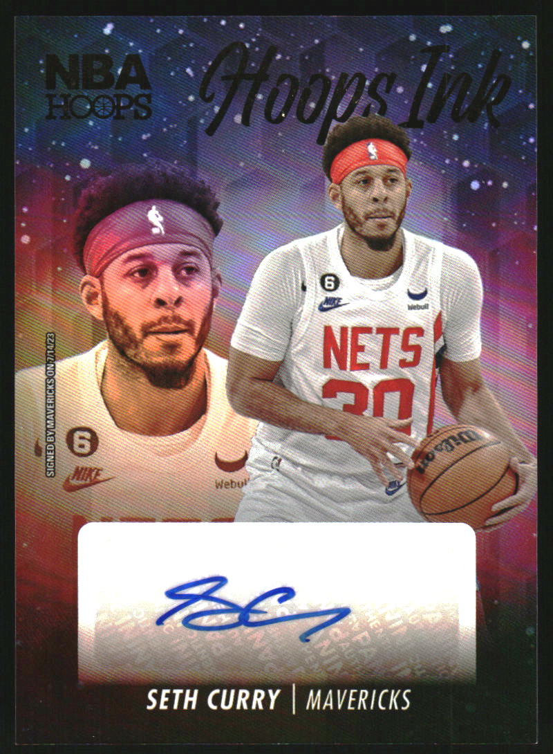 2023-24 Hoops Hoops Ink Seth Curry Autograph Auto – Burbank Cards