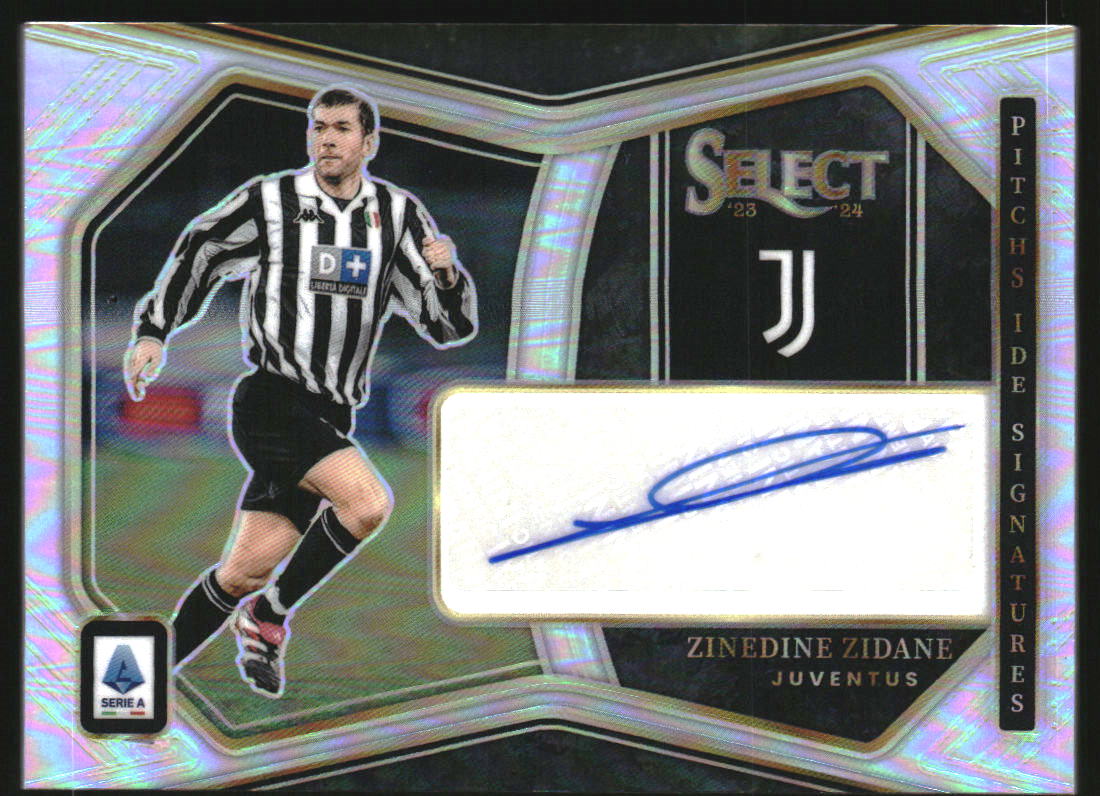 2023-24 Select Serie A Pitchside Signatures Zinedine Zidane Auto – Burbank  Cards