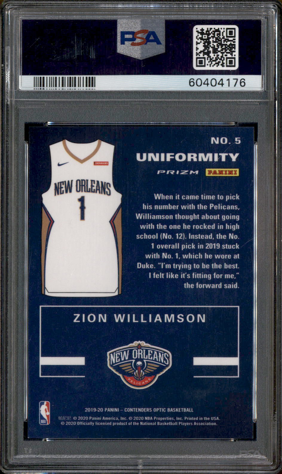 Zion Williamson good Red Ice RC