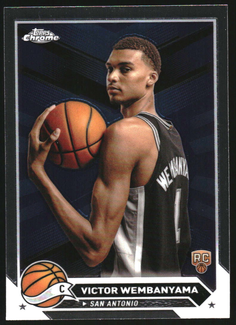 2023-24 Topps Chrome #1 Victor Wembanyama RC Rookie – Burbank Cards