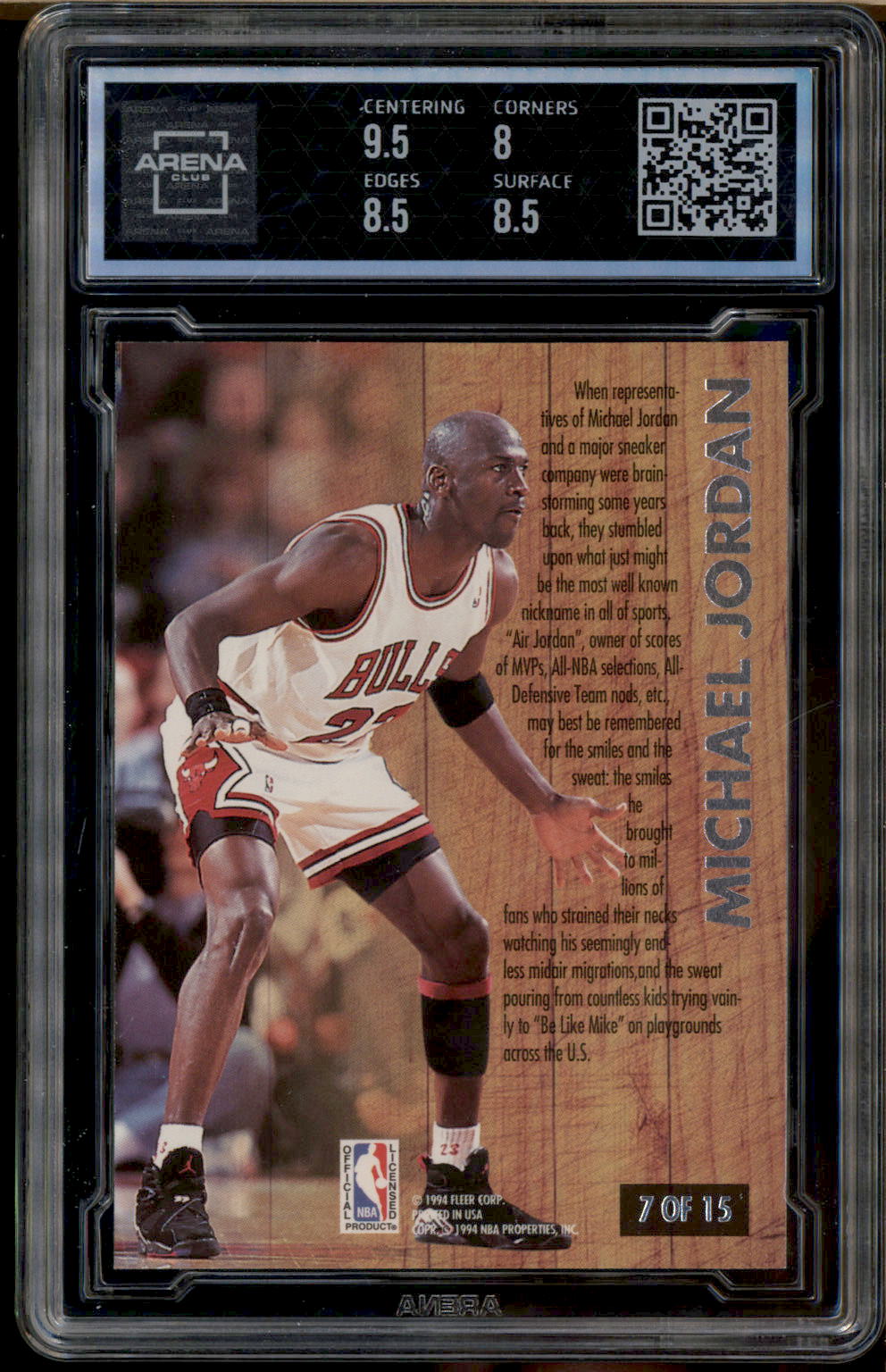 1993-94 fleer ultra Michael selling Jordan “ famous nicknames”