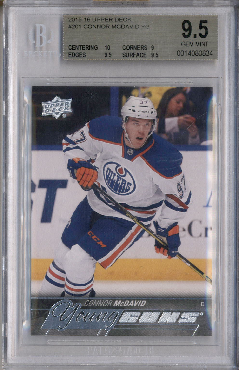 Deals Connor McDavid “rookie” bgs 9.5